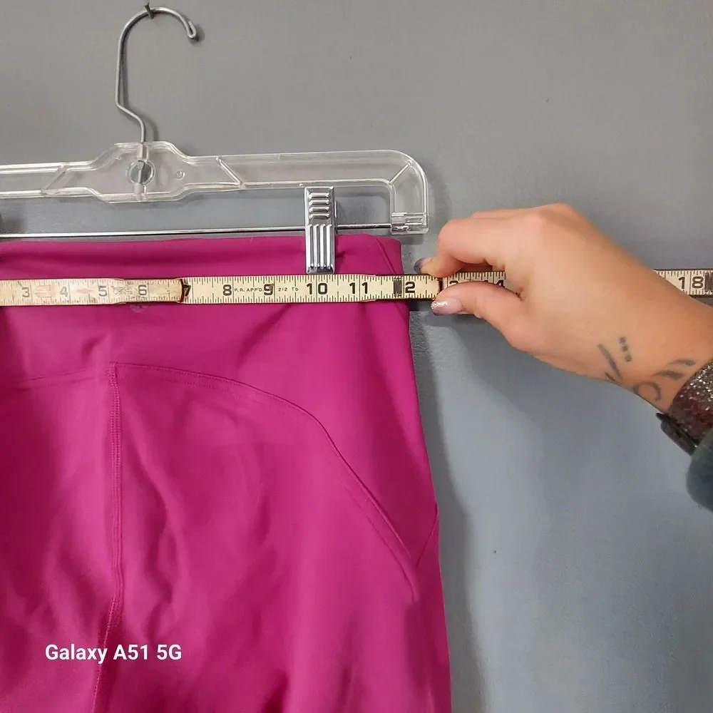 Lululemon All The Right Places‎ High Rise Crop Leggings Magenta Pink Womens Sz 6
